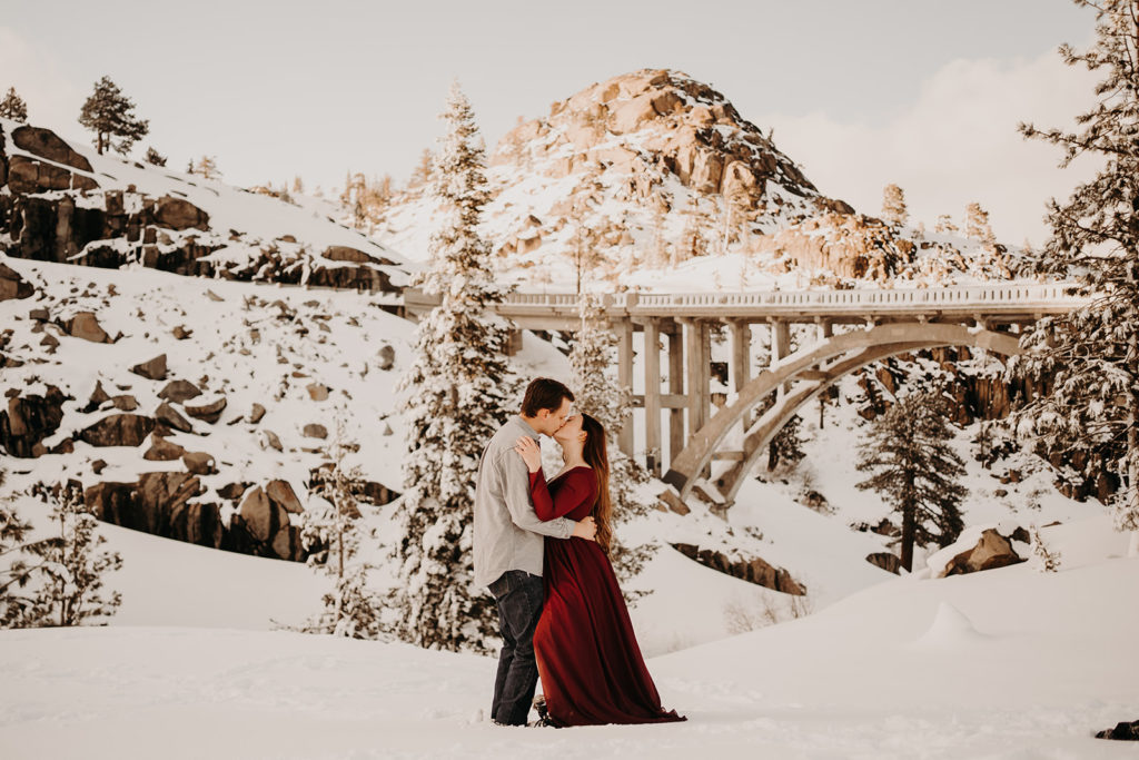 Tahoe is one of our favorite places in the world for a dreamy winter wonderland elopement!